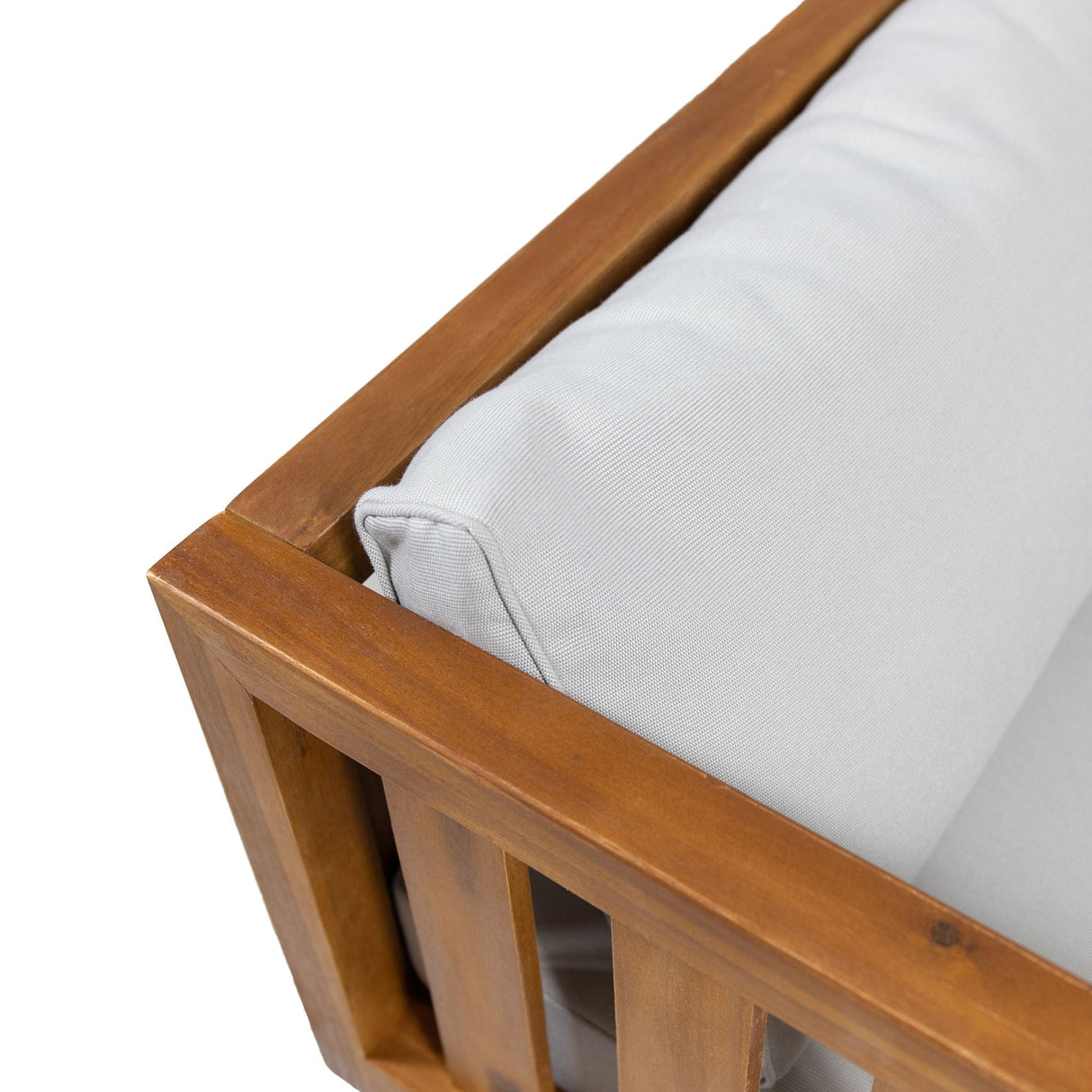 Claremont 3 Seater Daybed Teak Acacia Wood Water Resistant Cushions