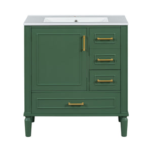 Traditional Bathroom Vanity Set With Soft Close Doors