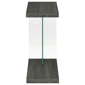 Sampson - C Shaped Side Table - Gray