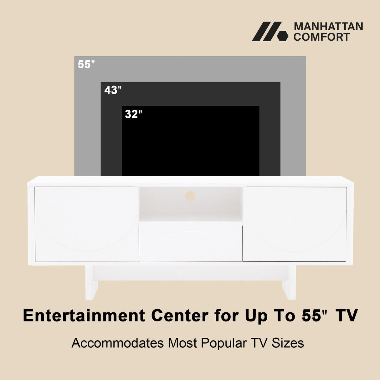 Ella - TV Stand With Adjustable Shelves
