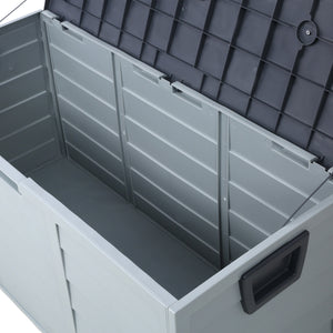 All Weather UV Pool Deck Box Storage Shed Bin with Wheels