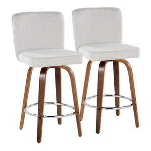 26" Contemporary Fixed-Height Counter Stool with Swivel