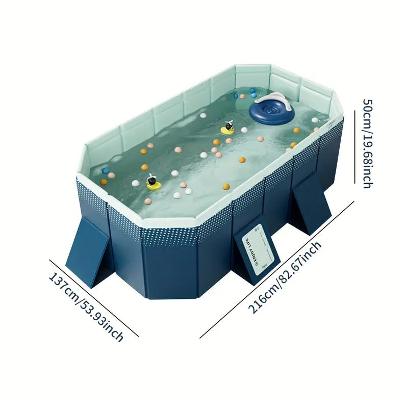 2.1m PVC Folding Pool (Not Inflatable)