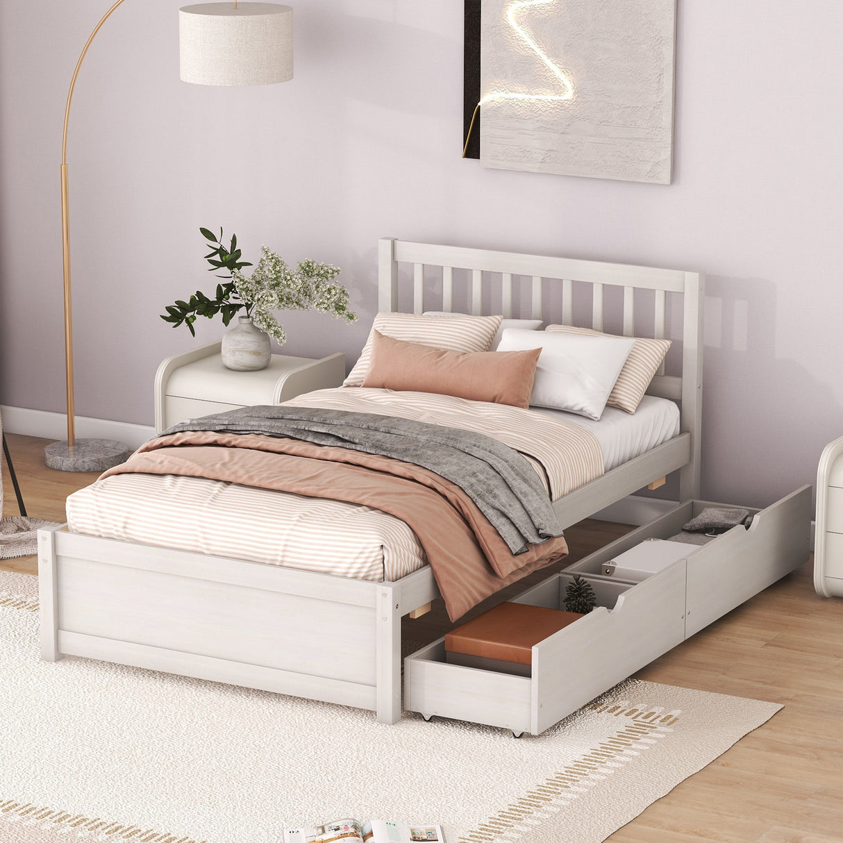 The Modern Storage Twin Bed Frame – Streamlined Design Meets Practical Elegance