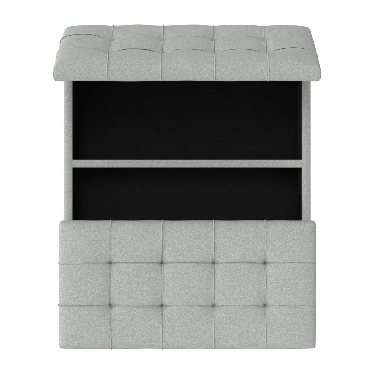 Harrison - Coffee Table Storage Ottoman Lift Top - Stone Gray