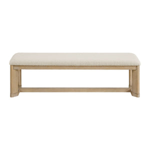 Upholstered Dining Bench - Brown