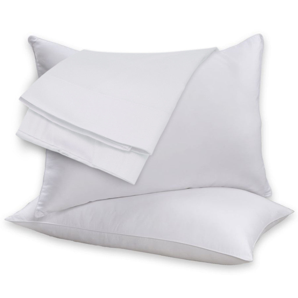 2 Pack Beauty Sleep Cotton Feather & Down Pillows - Bed Bath Fashions