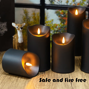 Flickering Flameless LED Candles – 9pcs Set w/ Remote & Timer for Decoration
