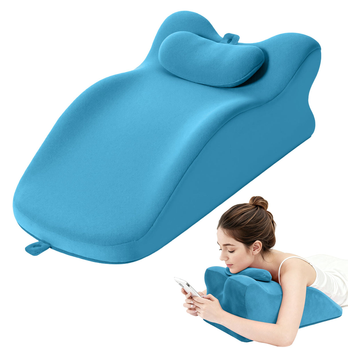 Ergonomic Spinal Posture Support & Multi-Functional Bed Pillow