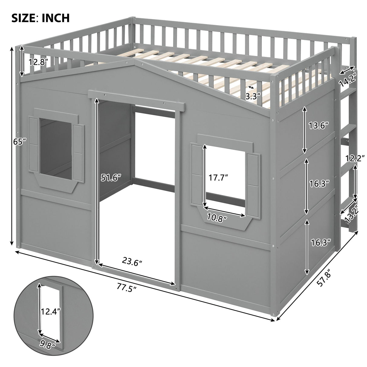House Loft Bed With Ladder