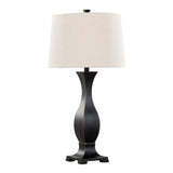 Riley 29" Contemporary Polyresin Table Lamp Set in Oil Rubbed Bronze
