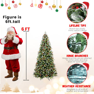 6FT Christmas Tree with 350 Warm Lights
