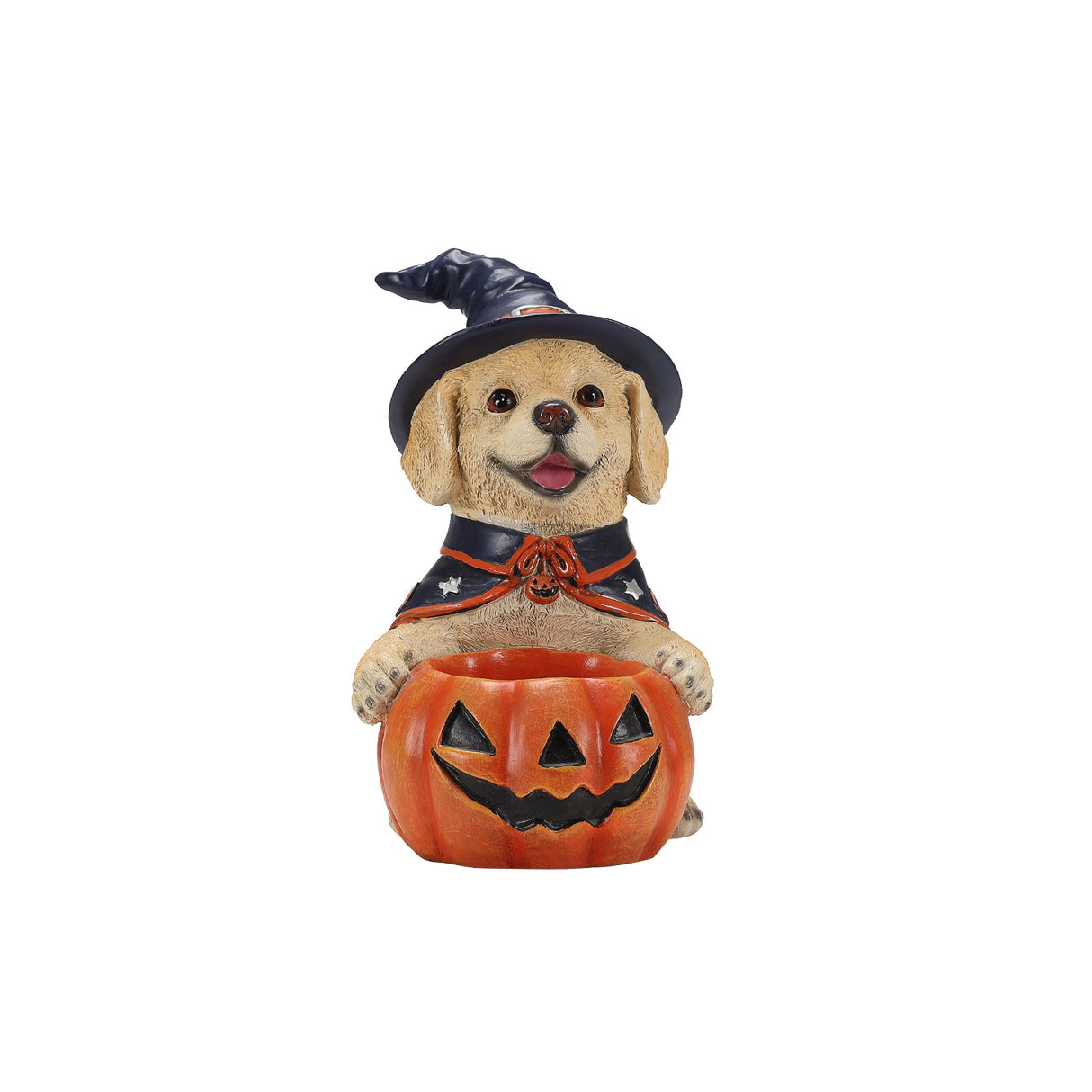Halloween Labrador Retriever Witch Puppy Figurine