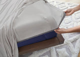 BedGear Vertex Sheet Set, Light Grey, Split King / Split Cal King