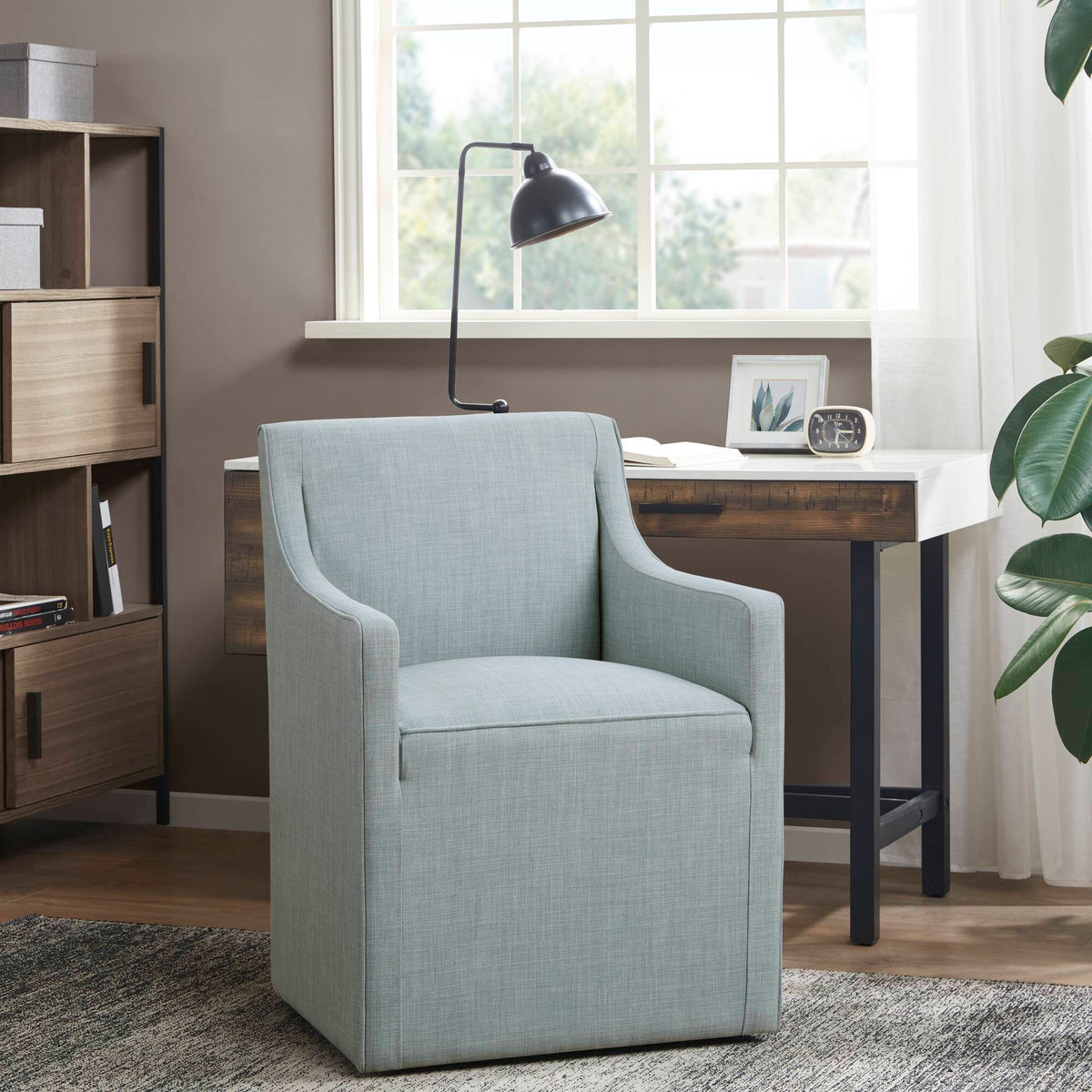 Traditional Skirted Dining Arm Chair