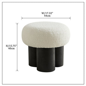 Versatile Mushroom Stool With Cushion