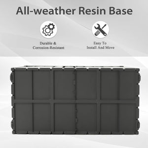 150 Gallon Outdoor Storage Deck Box - Waterproof and Lockable