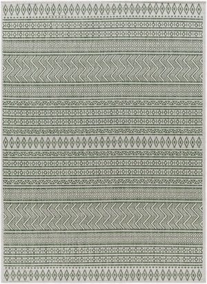 Madras Natural Gray Green All Over Performance Area Rug