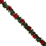 Poinsettia and Holly 20" Chain Garland -
