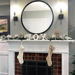 6-Ft. Christmas Snow Flocked Garland with Pinecones