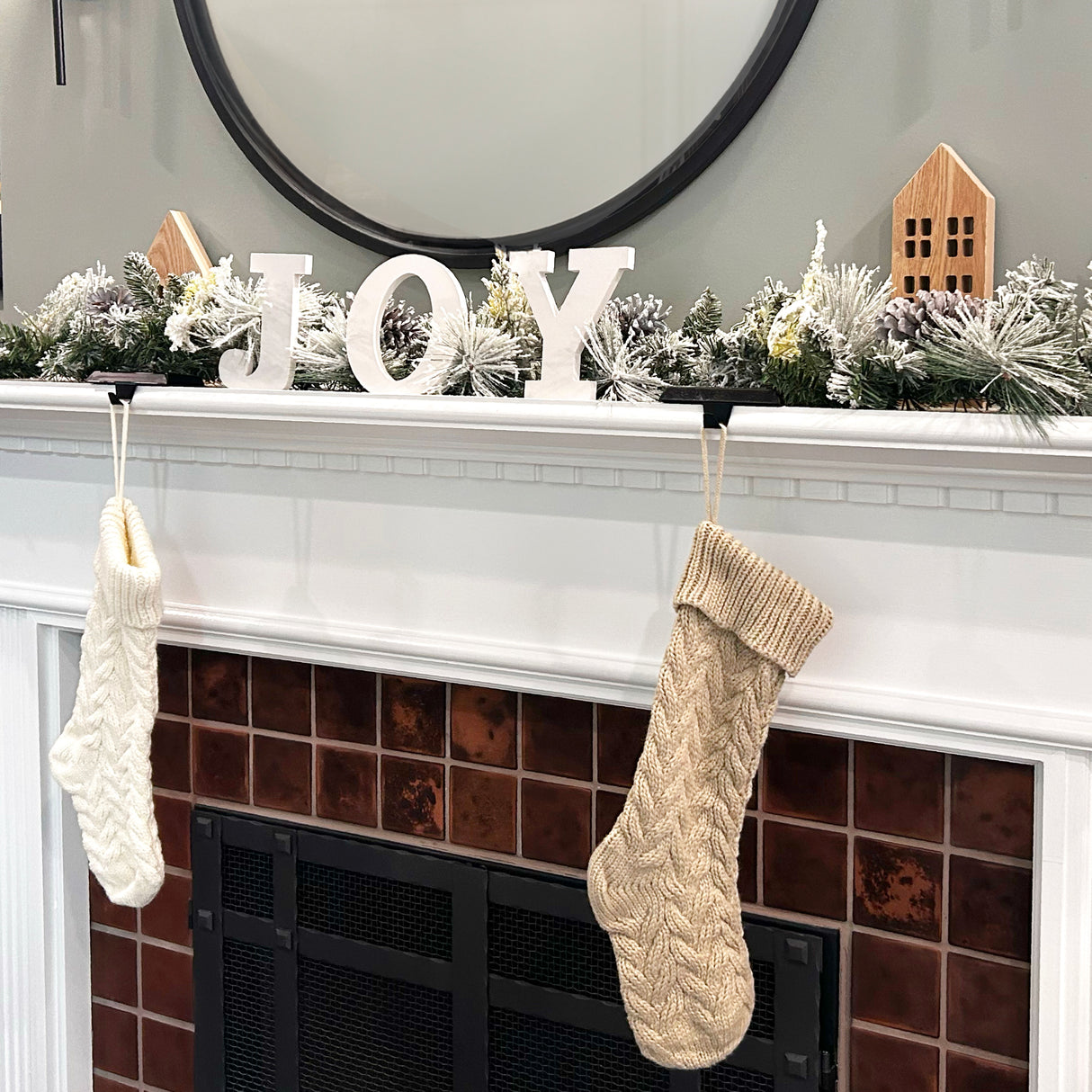 6-Ft. Christmas Snow Flocked Garland with Pinecones