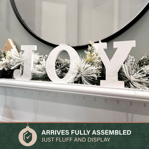 6-Ft. Christmas Snow Flocked Garland with Pinecones