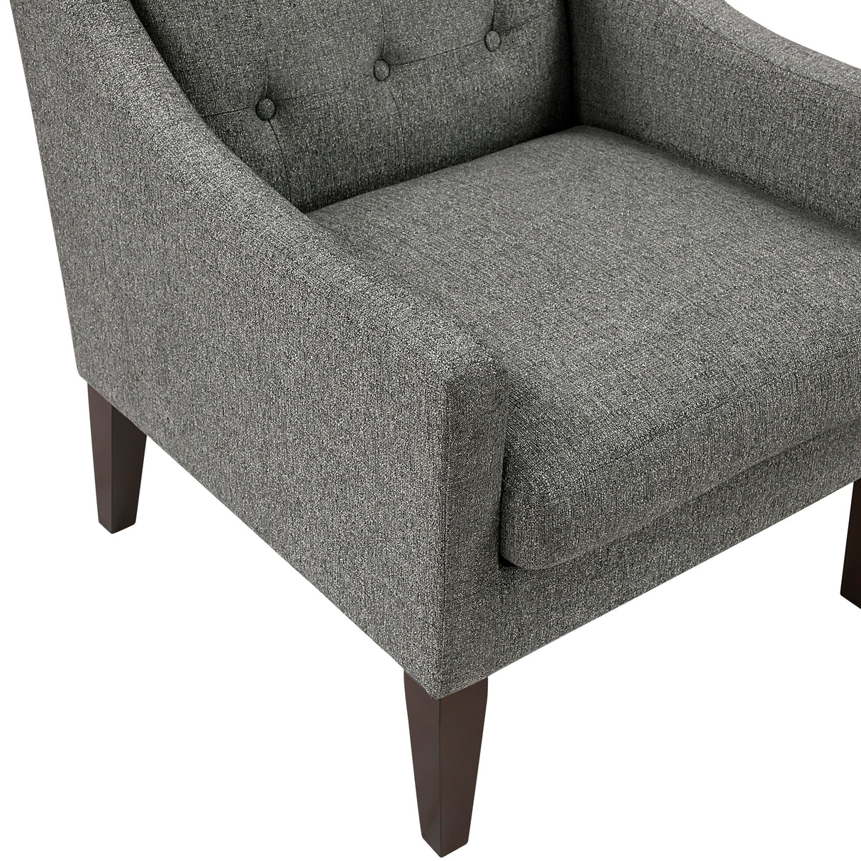 Contemporary Button Tufted Accent Chair
