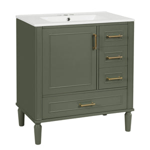 Traditional Bathroom Vanity Set With Soft Close Doors