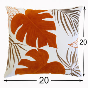 Autumn Vibes Leaf Accent Pillow