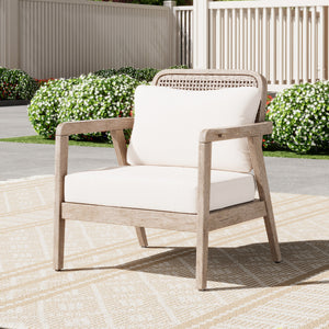 Outdoor Acacia Wood Patio Club Chair
