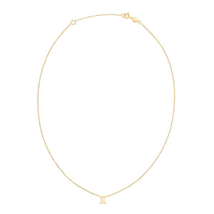 14K Yellow Gold Gemini Necklace