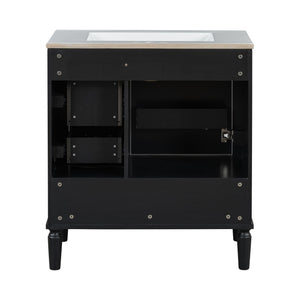 Traditional Bathroom Vanity Set With Soft Close Doors