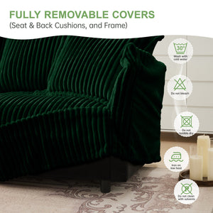 Slipcovered U Shape Sectional Sofa