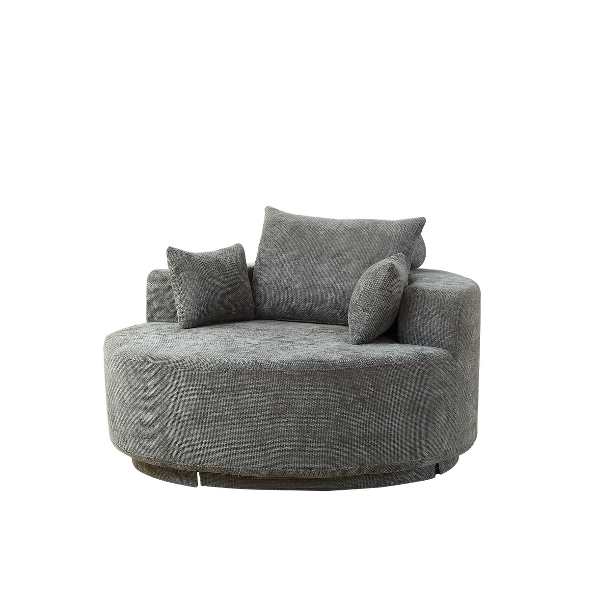 55'' Chenille Foam Single Swivel Chair