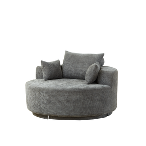 55'' Chenille Foam Single Swivel Chair