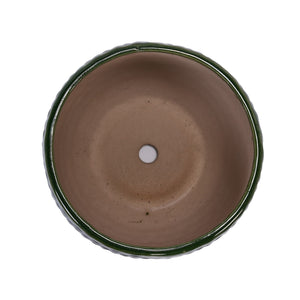 3 Pieces Flowerpot, Planter For Patio, Garden Or Windowsills - Dark Green