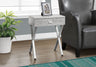 Accent Side X Table with Storage Drawer
