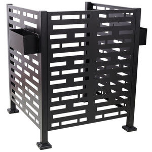 3x3 Ft Metal Air Conditioner Privacy Fence with Planter Boxes