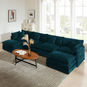 Comfort U Shaped Couch with Reversible Chaise