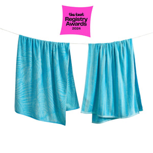 Cotton Velour Beach Towels 2-Pack - Maui Collection