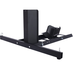 Heavy Duty Adjustable Motorcycle Stand / Wheel Chock 1800 Lb Capacity - Black