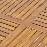 Outdoor Dining Set – Acacia Wood Hermosa Table & Wicker Chairs