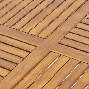 Outdoor Dining Set – Acacia Wood Hermosa Table & Wicker Chairs