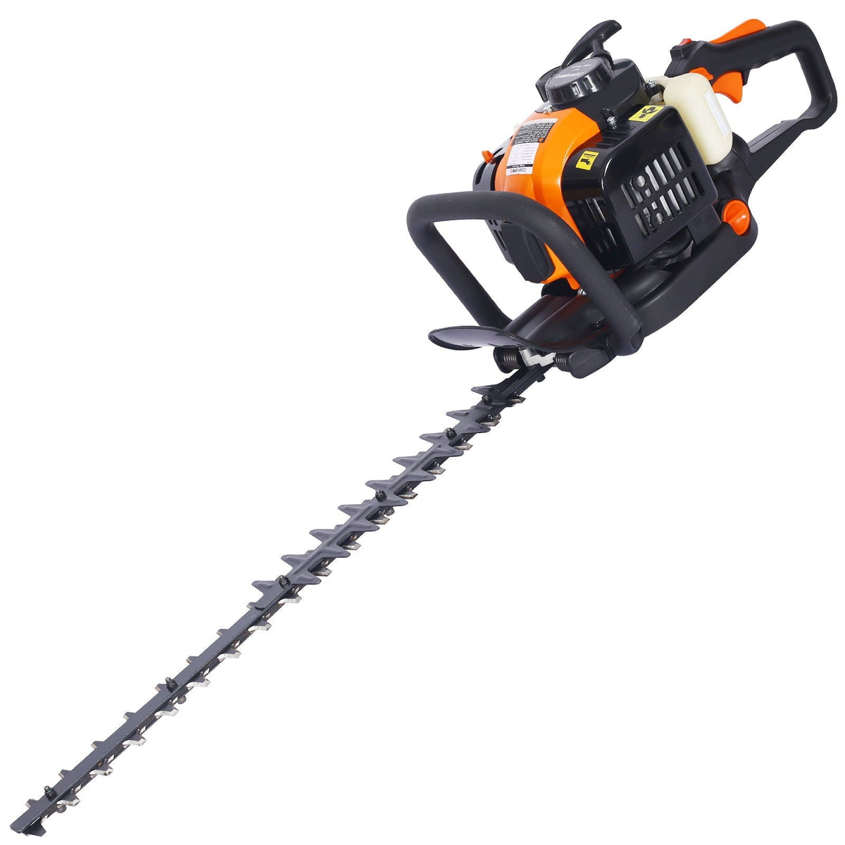 26Cc Gas Powered Hedge Trimmer With Double Sided Blade And Recoil Start - Orange