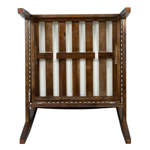 Outdoor Club Chair, Acacia Wood Frame with Rope Back, Water-Repellent