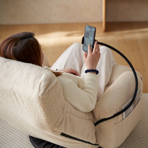 Adjustable Swivel Lounge Chair With 360 Degree Rotating Seat And Headrest Support