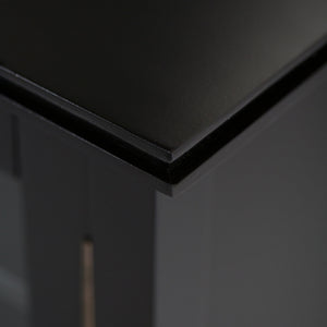 Handcrafted Tall TV Media Stand with Glass Doors and Storage - Multiple Colors