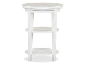 Heron Cove - Round Accent End Table - Chalk White