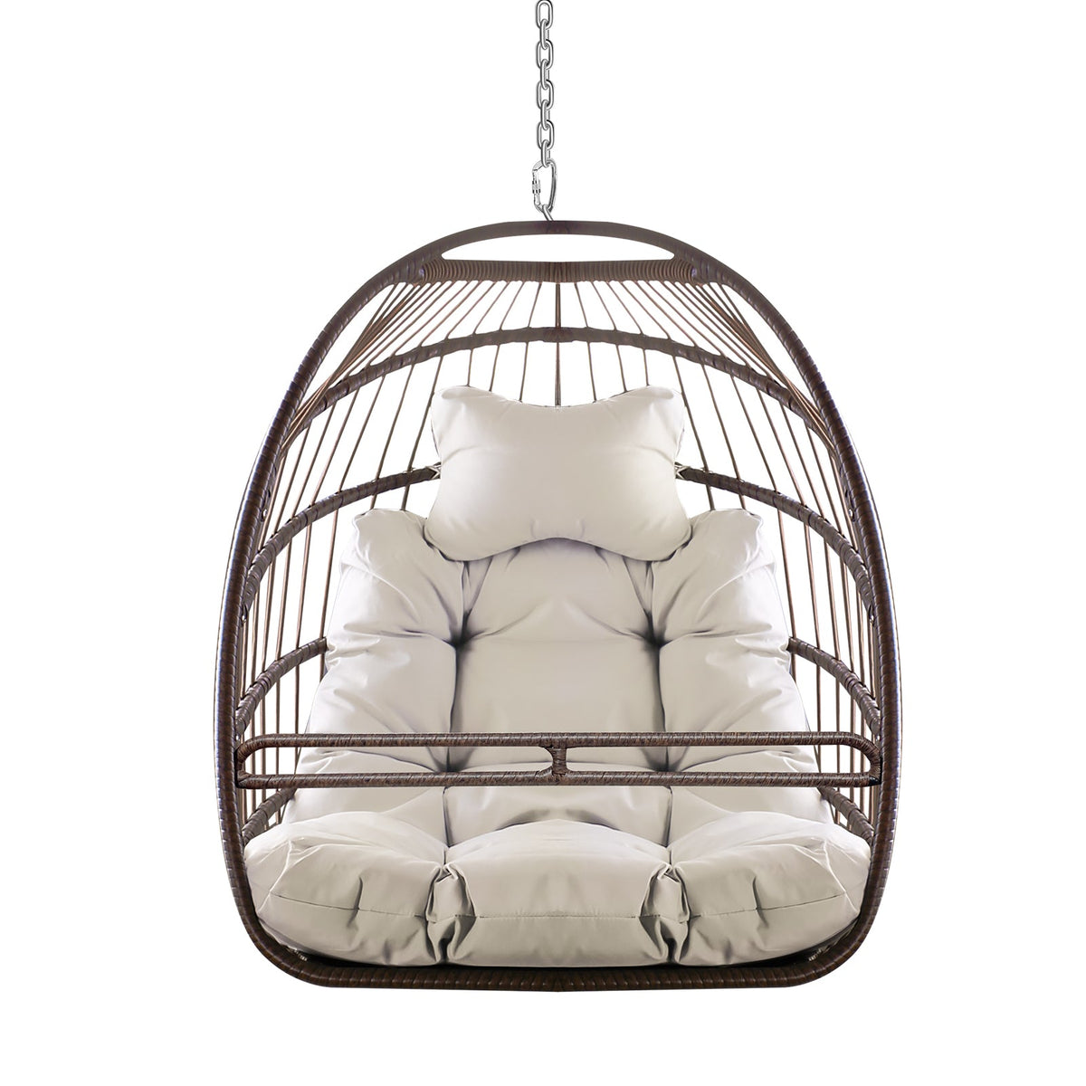 Khaki Hanging Swing Egg Chair