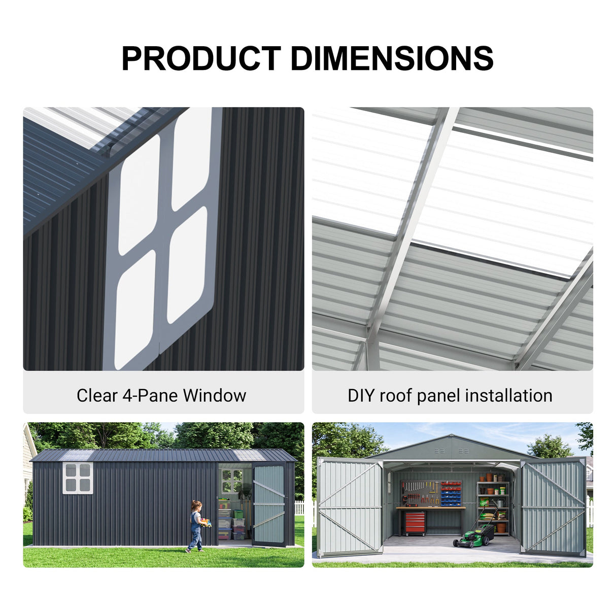 Outdoor Storage Shed 20x13 FT
